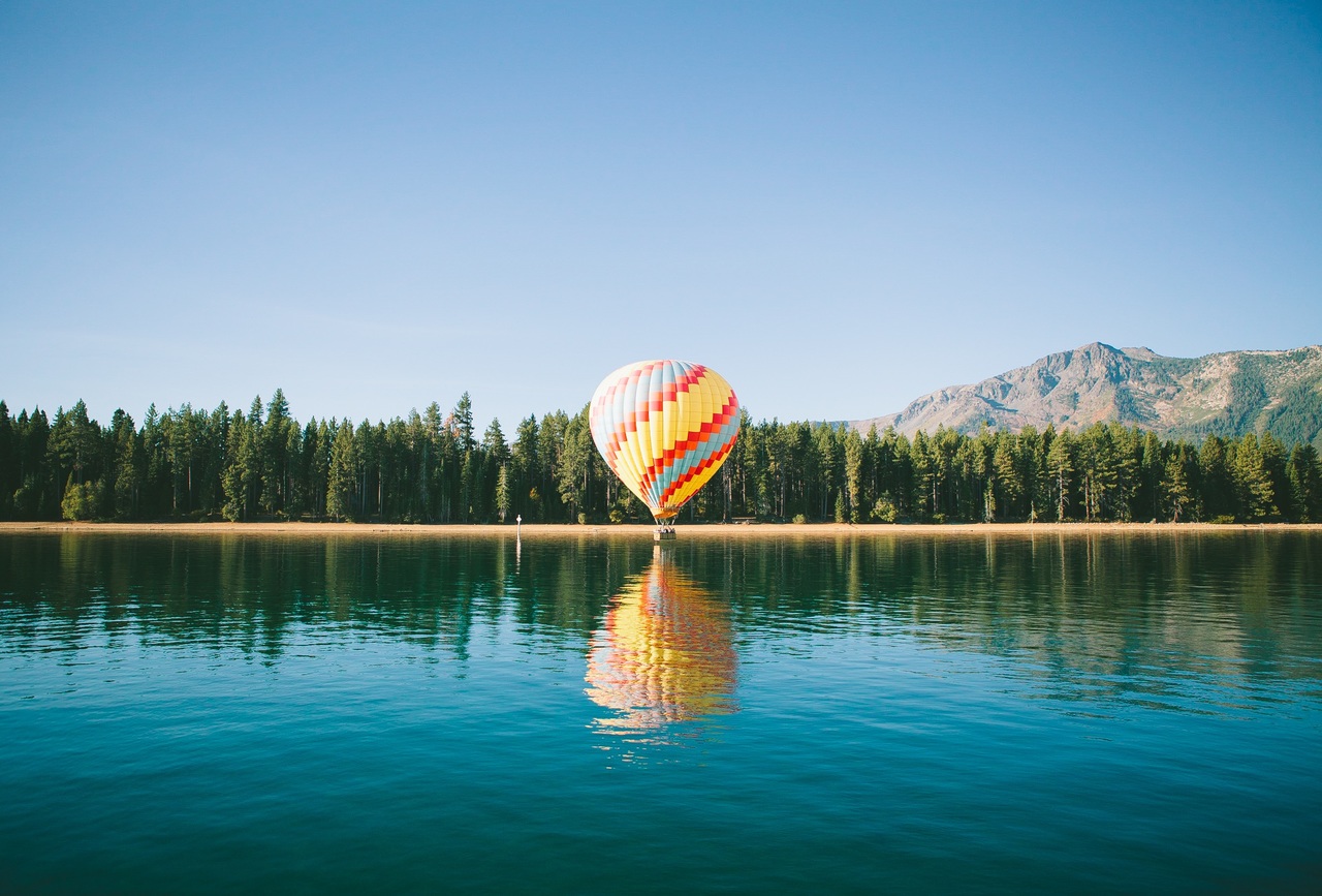 Water Mountain Sky Lake Balloon Hot Air Balloon 31341 Pxhere.com