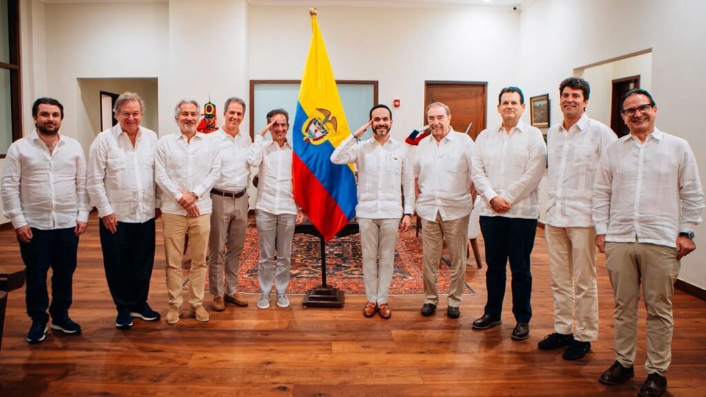 Reunión del presidente Abelardo De La Espriella con directivos de la banca privada