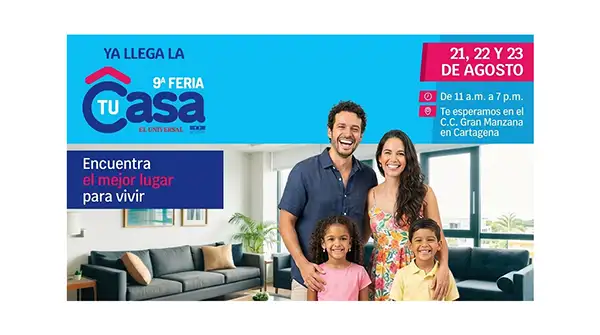Afiche oficial de la 9ª Feria Tu Casa 2026 organizada por El Universal y Camacol Bolívar.