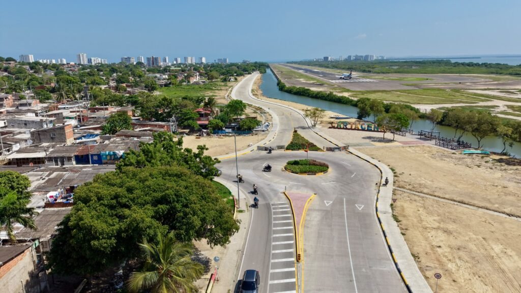 Obras de ampliación de la vía La Perimetral en Cartagena