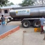 Carrotanques de la Gobernación de Bolívar entregando agua potable en comunidades rurales