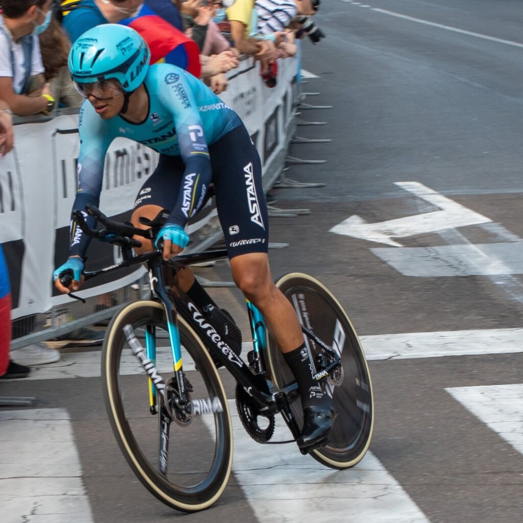 El ciclista colombiano Harold Tejada