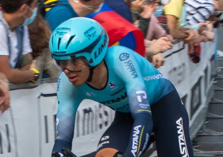 El ciclista colombiano Harold Tejada