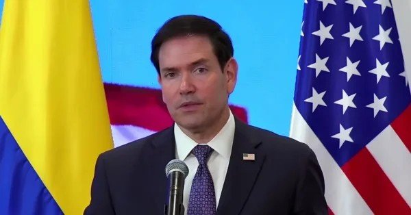 El secretario de Estado de EE. UU., Marco Rubio, durante su gira por Latinoamérica