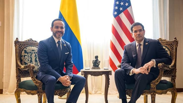 El presidente De La Espriella junto al secretario de Estado Marco Rubio en Barranquilla